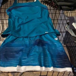 Wilson tennis skirt and top